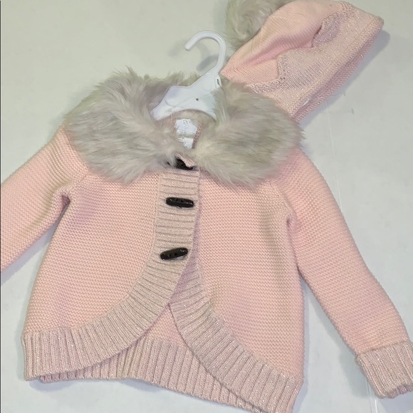 Other - Faux Fur Knit Sweater